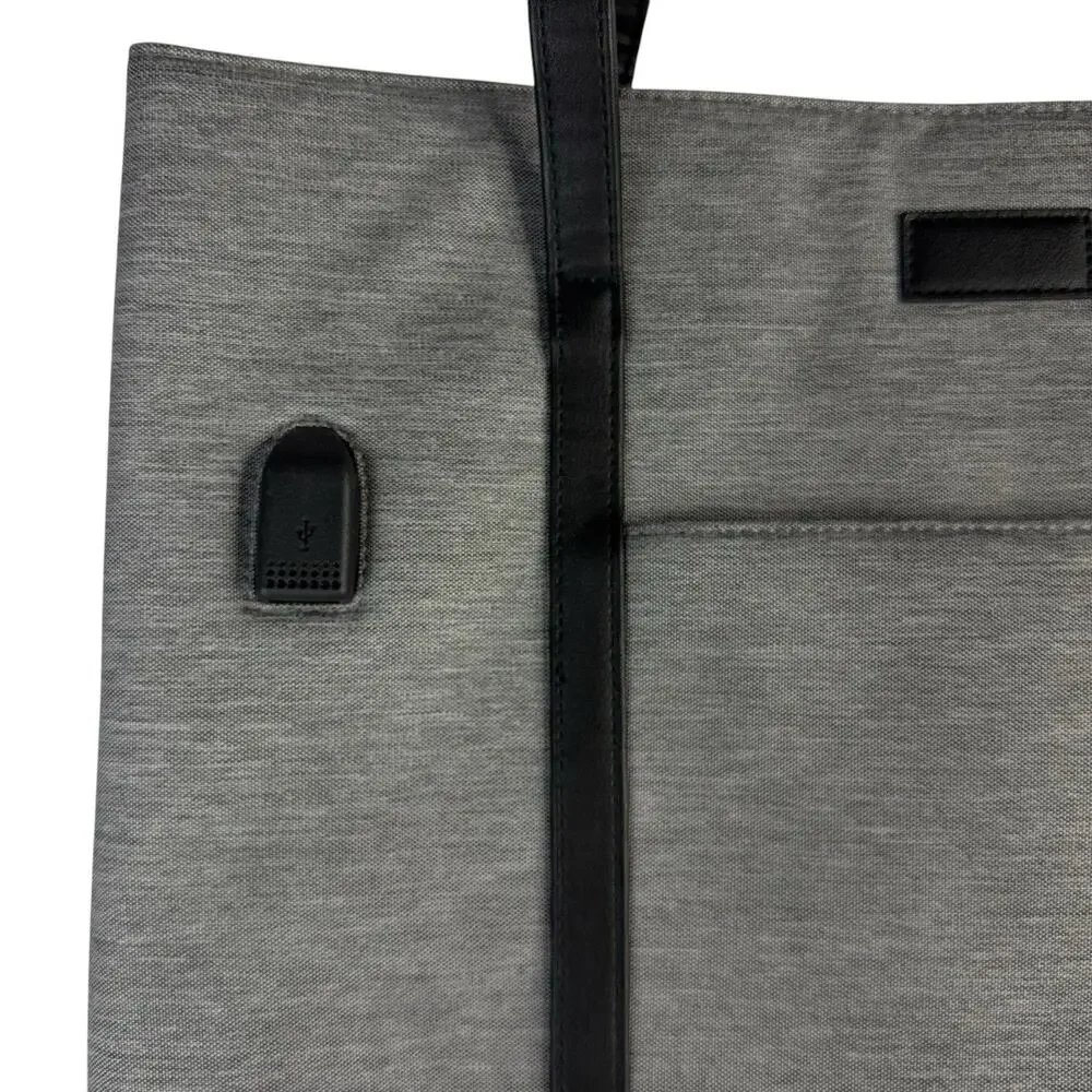 17 17.5 inch USB Port Laptop Tote Bag Office Shoulder Bag for MacBook & Notebook
